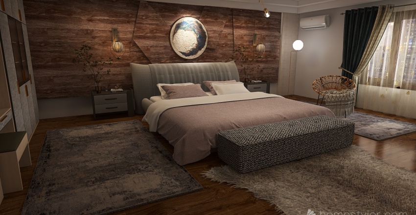 غرفه نوم 3d design renderings