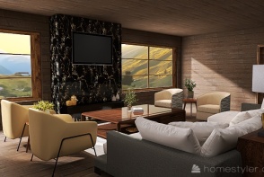 Modern, cabin, vacation home Design Rendering