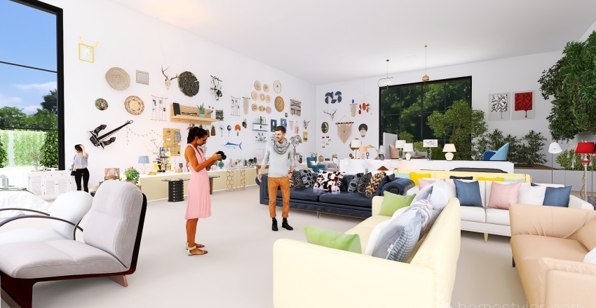 #StoreContest_Showroom 3d design renderings
