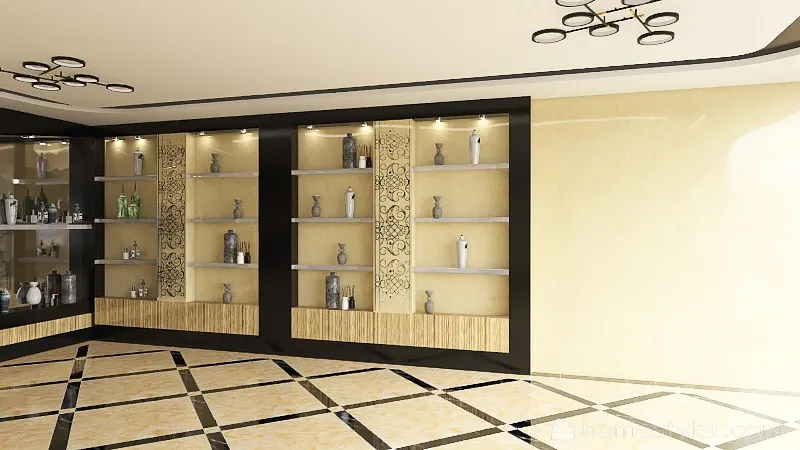 perfume shop 3d design renderings