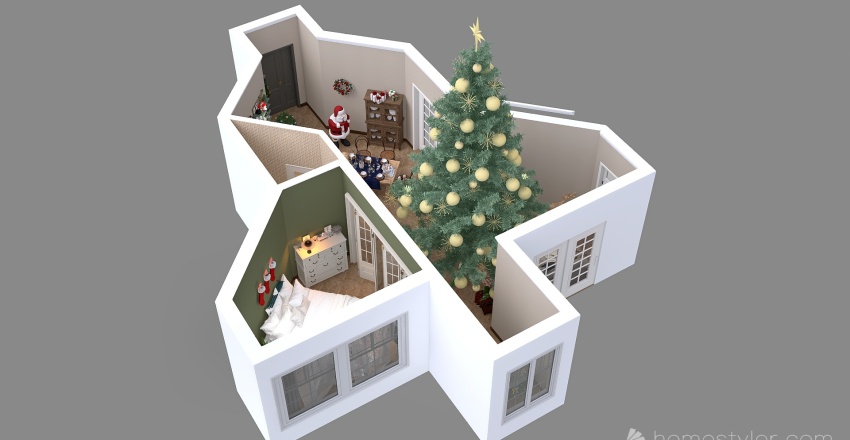 #ChristmasRoomContest-Demo Design 3d design renderings