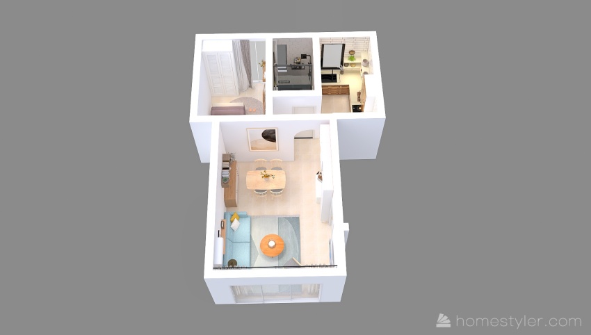 ProjectSophie - Comfi 41m2 apartment in Athens 3d design picture 41