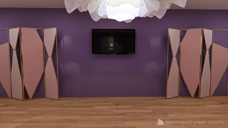 Blossom Themed Bedroom 3d design renderings