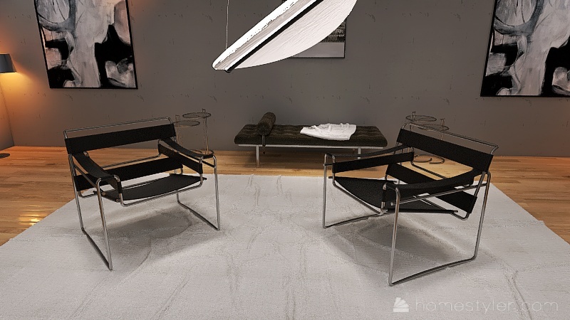 Bauhaus Bedroom 3d design renderings