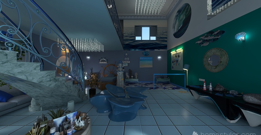 Sea Shop 3d design renderings