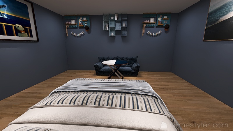 Mediterranean Bedroom 3d design renderings