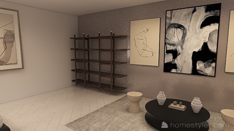 No Style Bedroom 3d design renderings