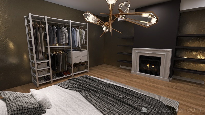 Bauhaus Style Bedroom 3d design renderings