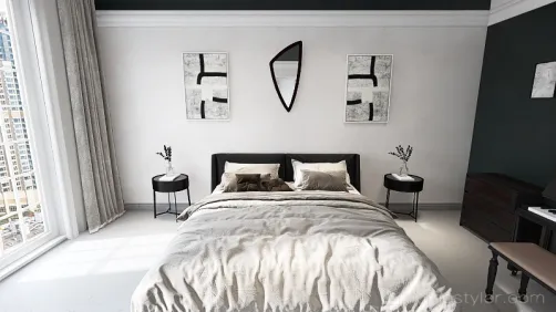 Classic Black and White Bedrooms