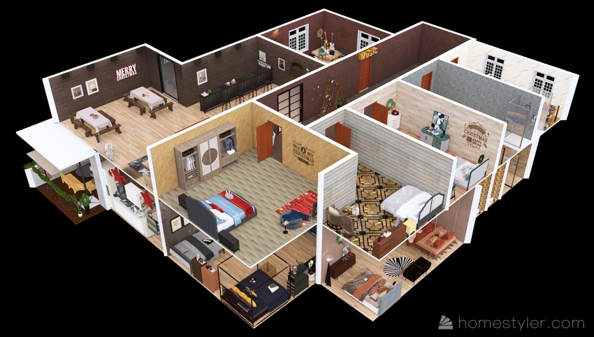 Musicians Apartment in The City :) 3d design picture 682.28