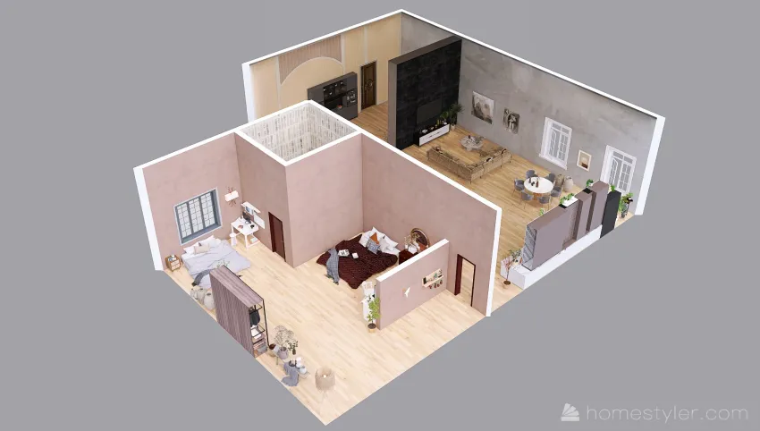 Apartment for two :) 3d design picture 240.61
