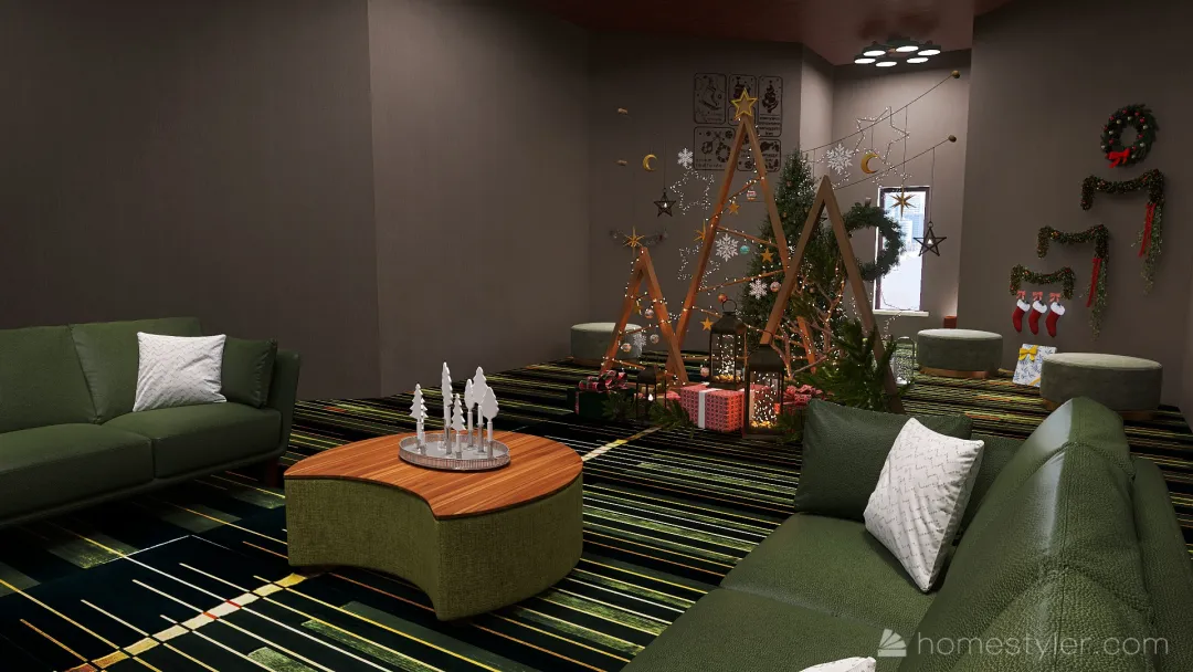 Copy of #ChristmasRoomContest 3d design renderings