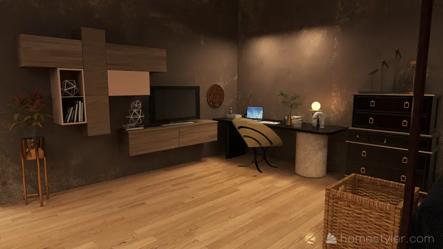 Musicians Apartment in The City :) 3d design renderings