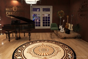Musicians Apartment in The City :) Design Rendering