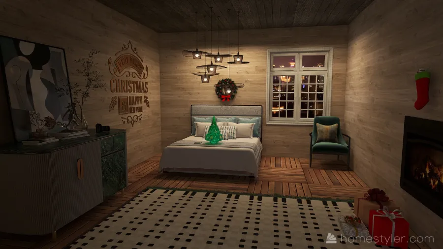 Guest Bedroom 1 3d design renderings