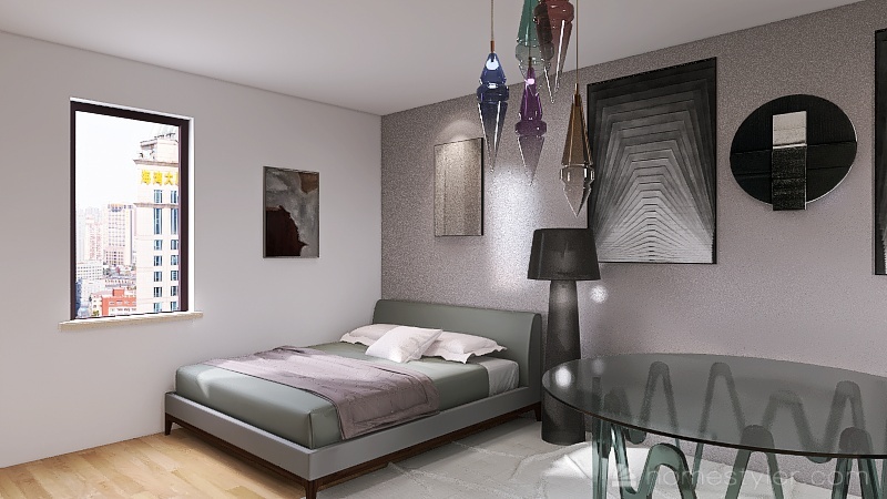 Acrylic Energy Bedroom 3d design renderings