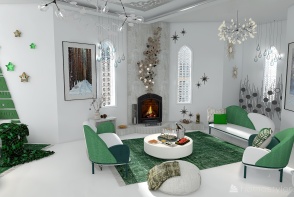 #ChristmasRoomContest:Drole de maison de Noel! Design Rendering