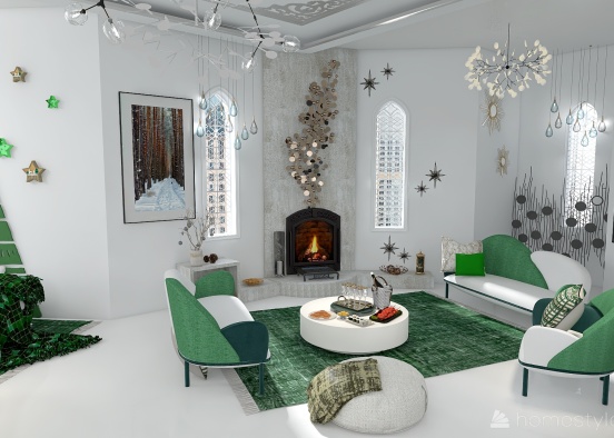 #ChristmasRoomContest:Drole de maison de Noel! Design Rendering