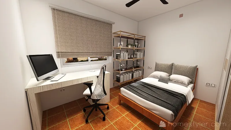 Dormitorio - Adrian_Amueblado - 02 - Doble 3d design renderings