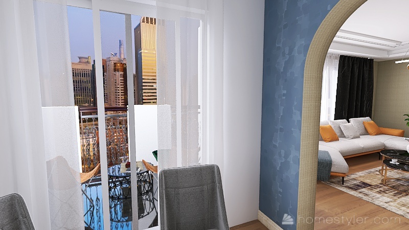 Penthouse by the wish of my beloved 3d design renderings