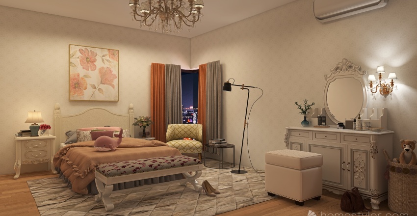 classical room 3d design renderings