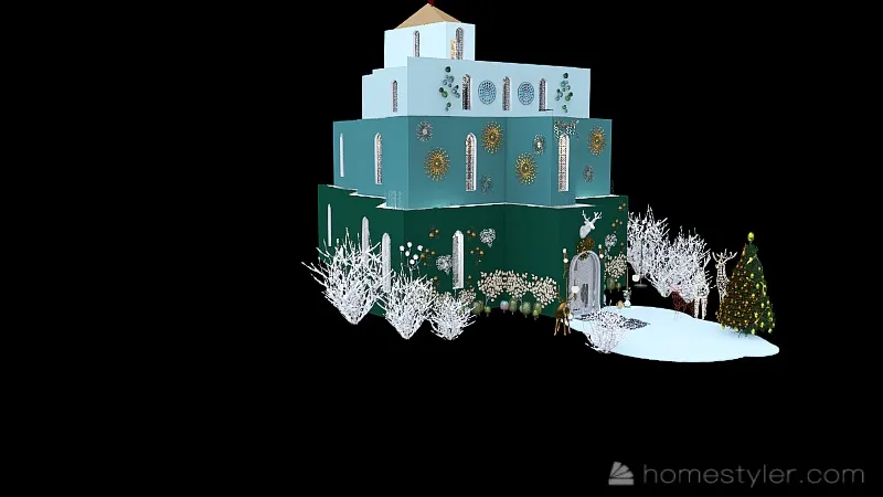 #ChristmasRoomContest:Drole de maison de Noel! 3d design picture 152.82