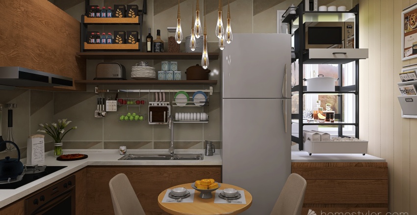 3 mini apartment 3d design renderings