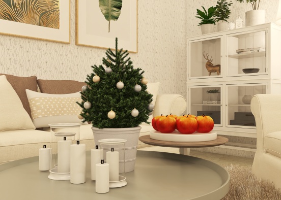 #ChristmasRoomContest_White Christmas Design Rendering