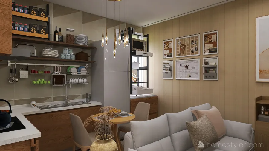 3 mini apartment 3d design renderings
