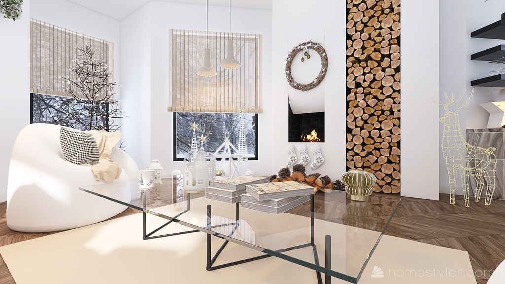 #ChristmasRoomContest_XMAS 3d design renderings