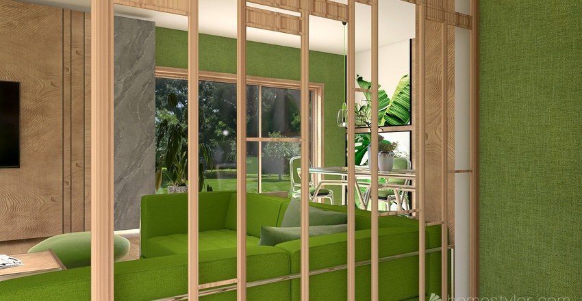 Living and Dining Room 3d design renderings