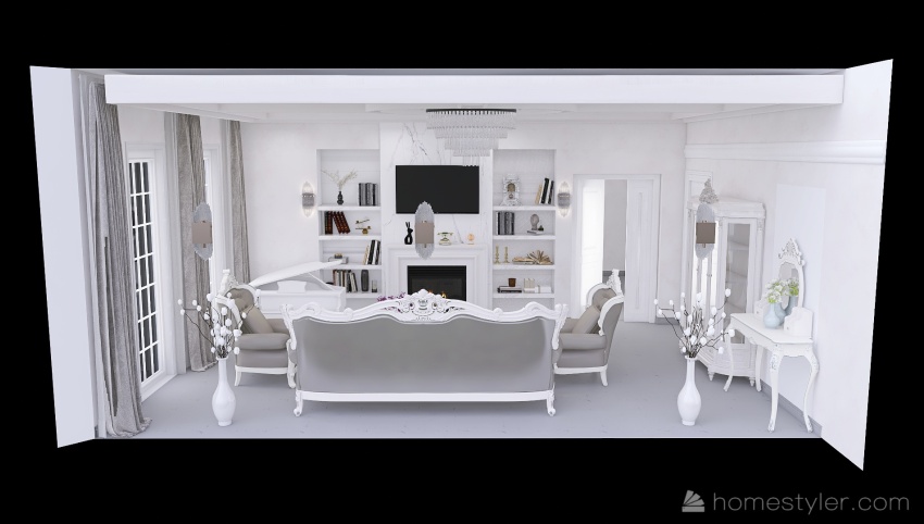 Room 1- Classic Black and White 3d design picture 67.8