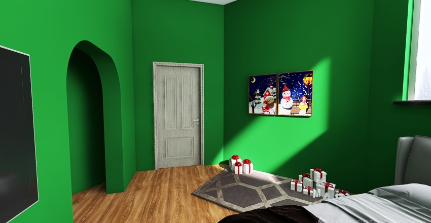 #ChristmasRoomContest_WhiteChristmas 3d design renderings