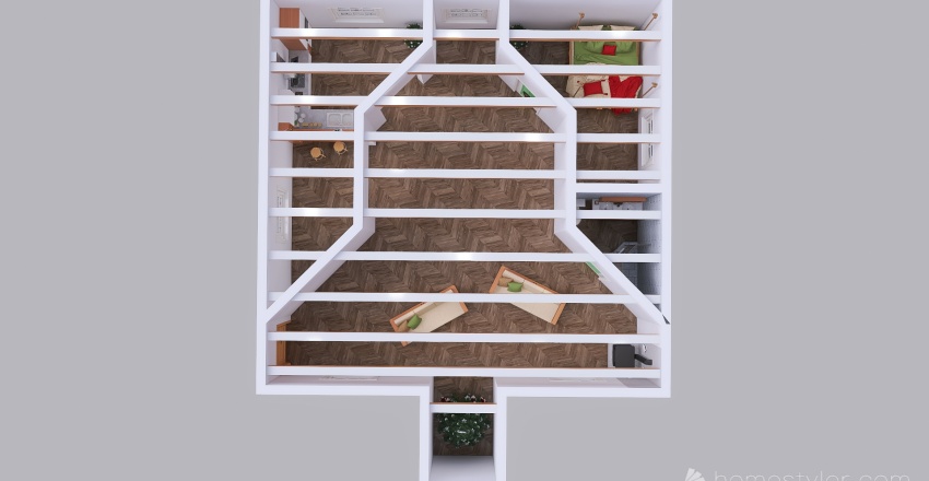 #ChristmasRoomContest_Tree-House 3d design renderings