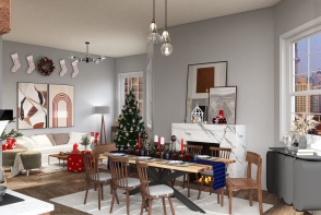 #ChristmasRoomContest _ Christmas In The City Design Rendering