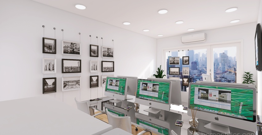 Ufficio tempo casa Catania 3d design renderings