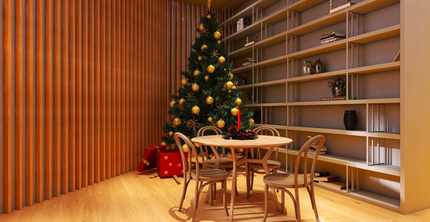 #ChristmasRoomContest - the silence before christmas 3d design renderings