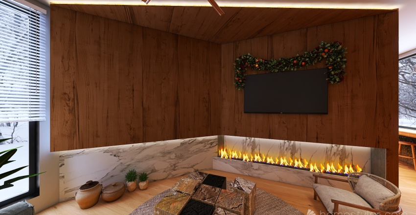 #ChristmasRoomContest - the silence before christmas 3d design renderings