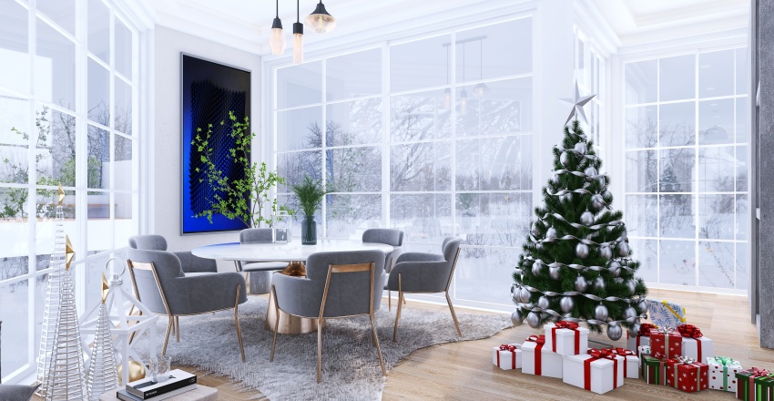 #ChristmasRoomContest_ |Christmas Hut| 3d design renderings