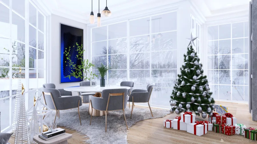 #ChristmasRoomContest_ |Christmas Hut| 3d design renderings