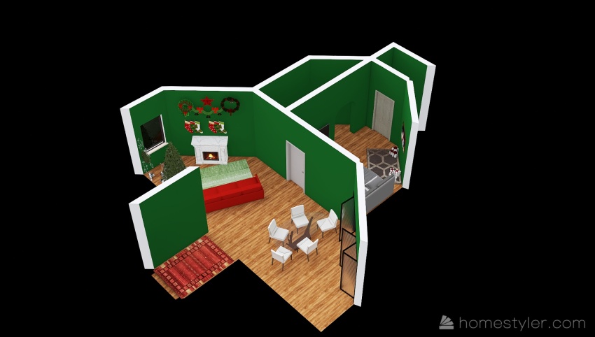 #ChristmasRoomContest_WhiteChristmas 3d design picture 69.4