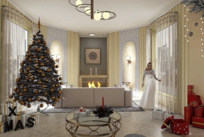 #ChristmasRoomContest_RomanticBeginning Design Rendering