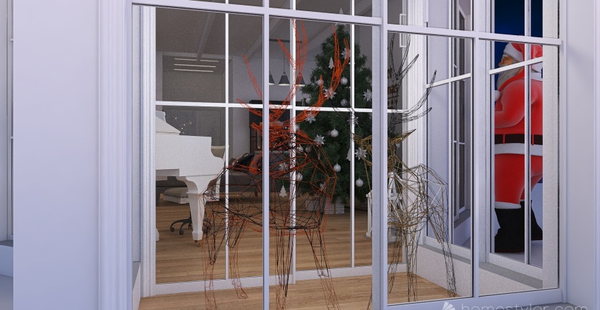 #ChristmasRoomContest_SantaIsComingtoTown 3d design renderings