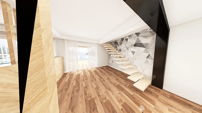 Room 4 - Natural Wood Tones 3d design renderings