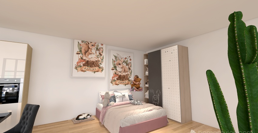 Apartment for Sophia 3d design renderings