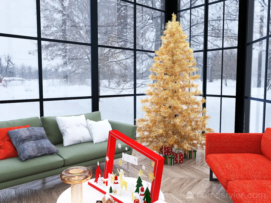 #ChristmasRoomContest_CHRISTMAS MY WAY 3d design renderings