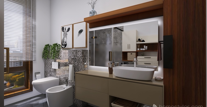 Cozy house 3d design renderings