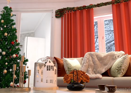 #ChristmasRoomContest-THE GREAT ROOM Design Rendering