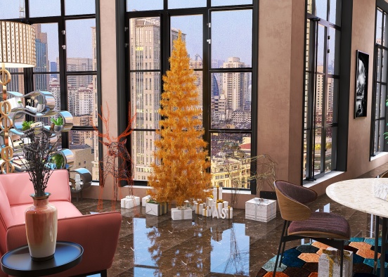 #ChristmasRoomContest - City  Modern Appartment Design Rendering