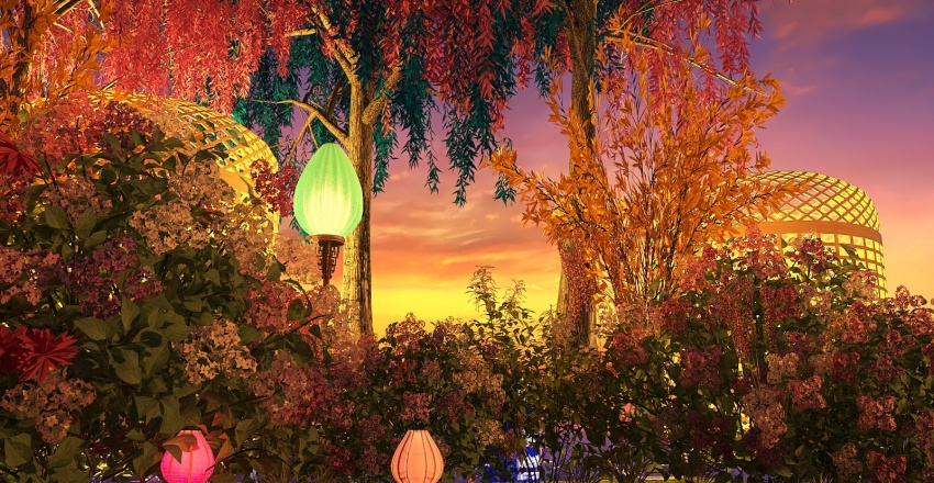 Enchanted Garden 3d design renderings